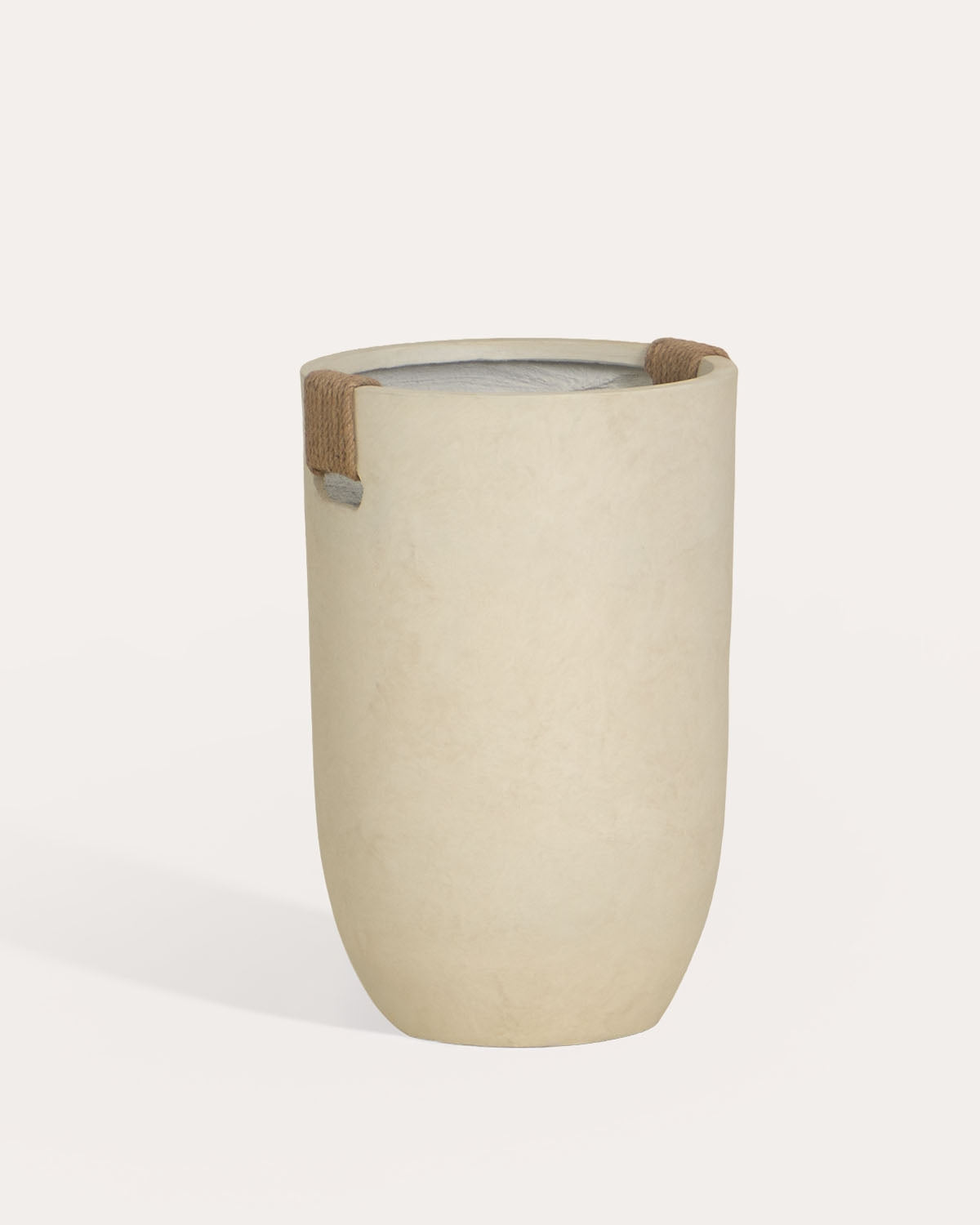 Fitonia high round cement plant pot
