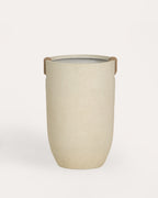 Fitonia high round cement plant pot