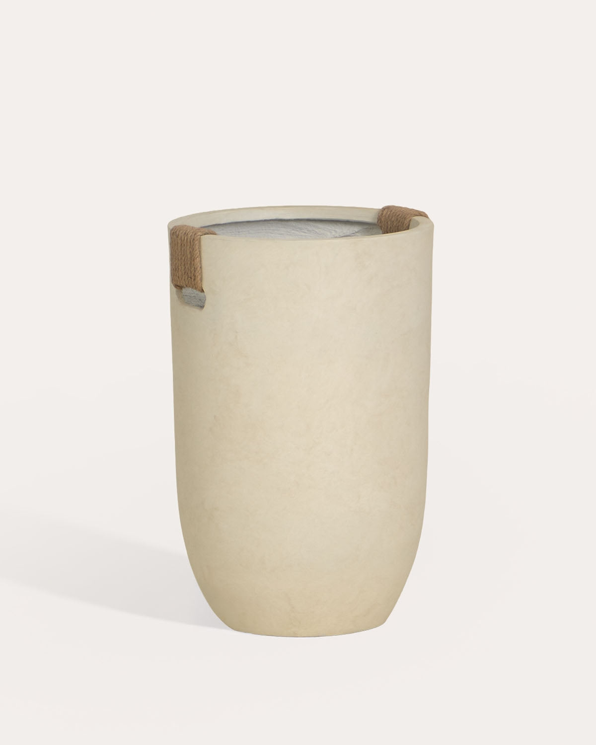 Fitonia high round cement plant pot