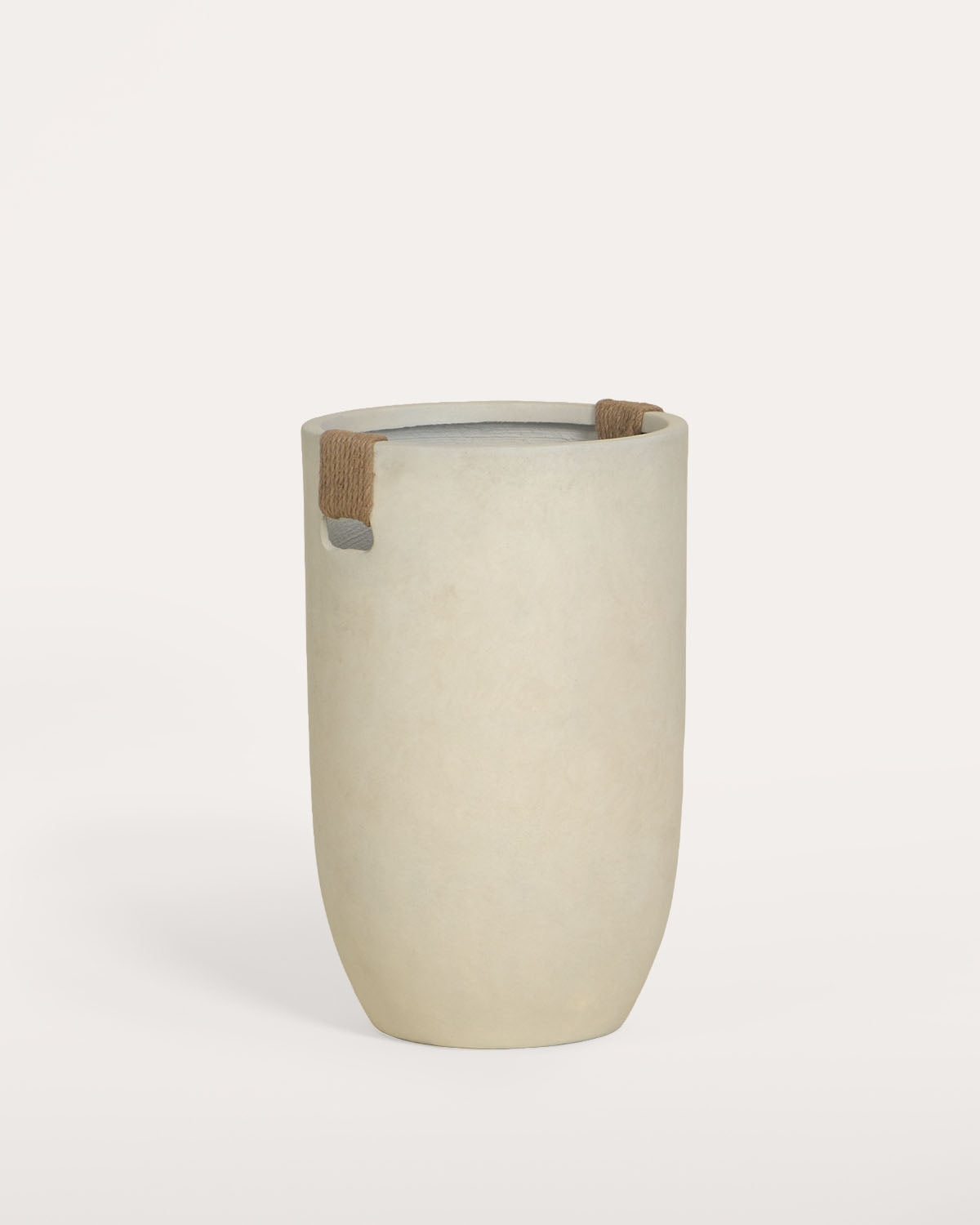 Fitonia high round cement plant pot