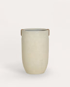 Fitonia high round cement plant pot
