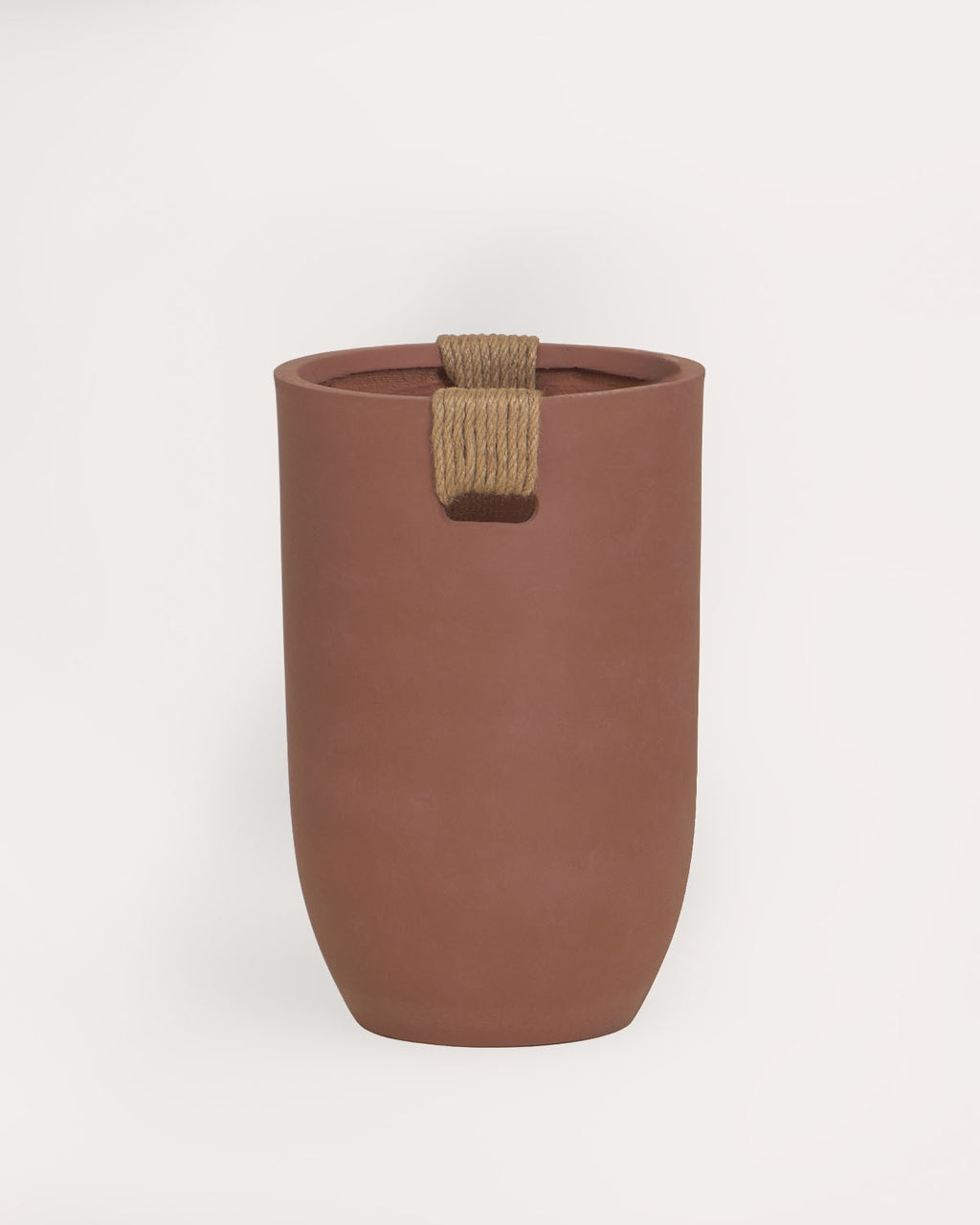 Fitonia high round cement plant pot