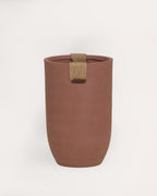 Fitonia high round cement plant pot
