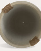 Fitonia high round cement plant pot