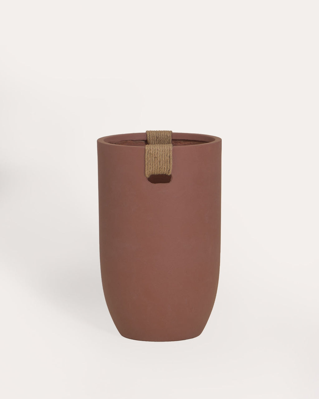 Fitonia high round cement plant pot