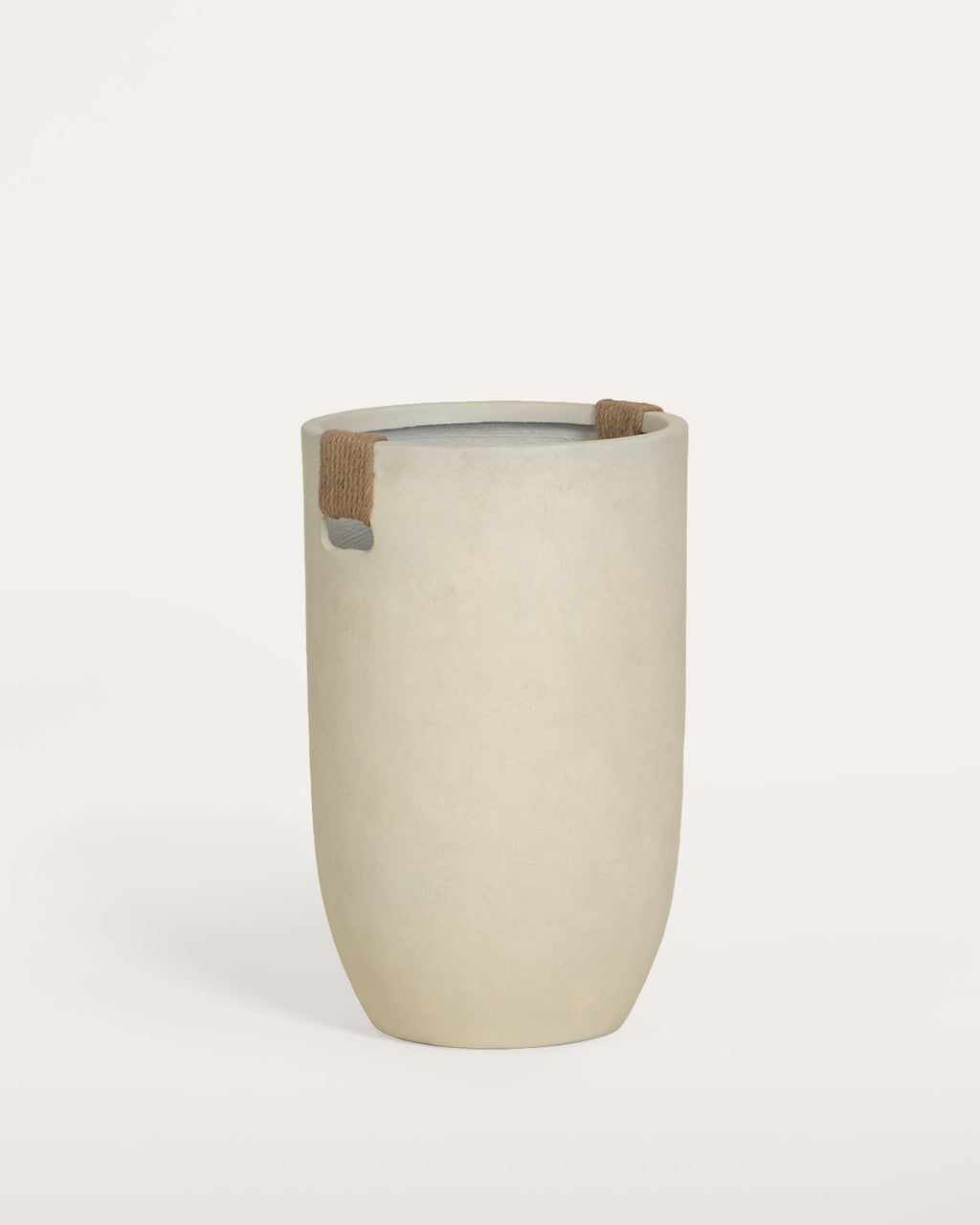 Fitonia high round cement plant pot