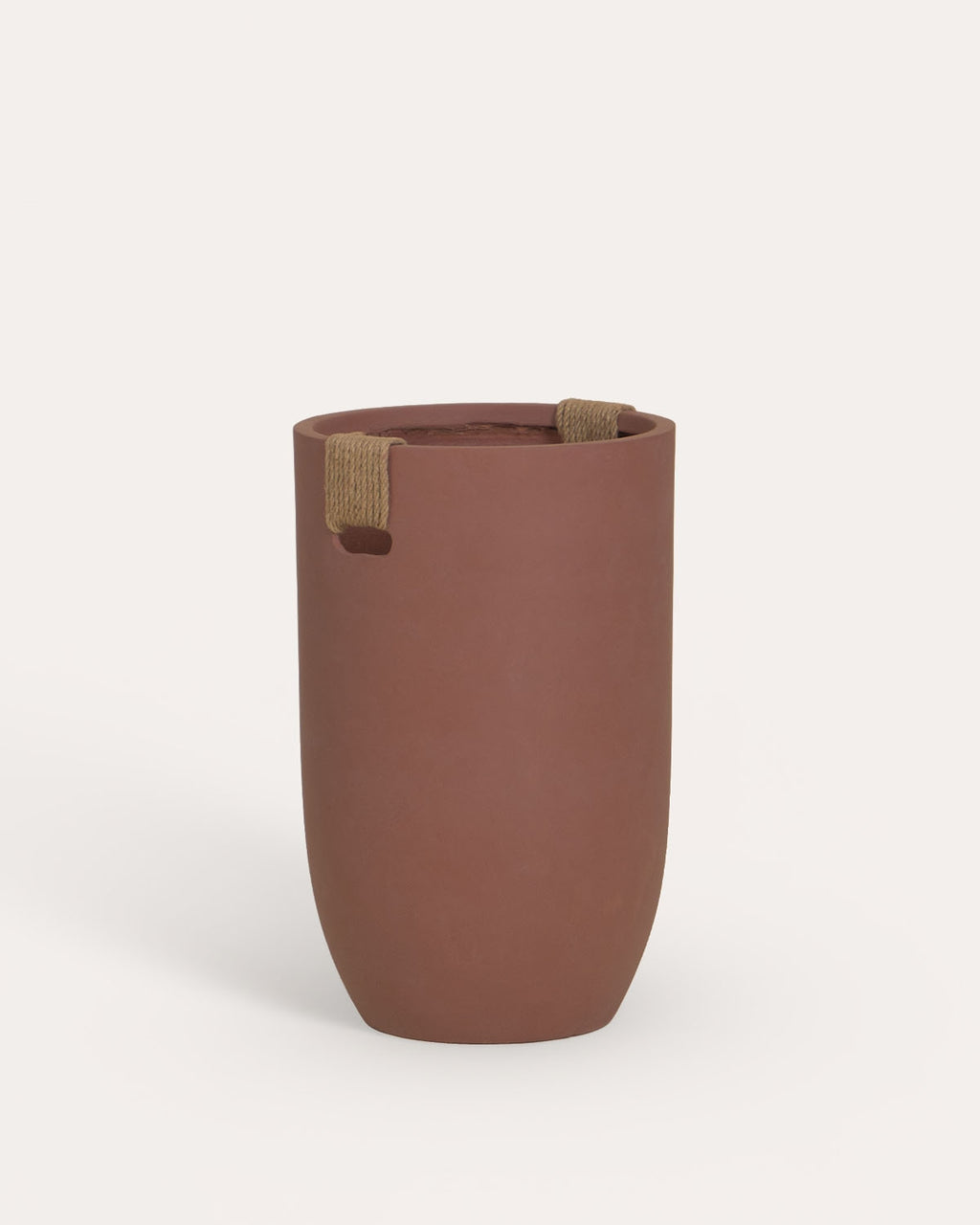 Fitonia high round cement plant pot