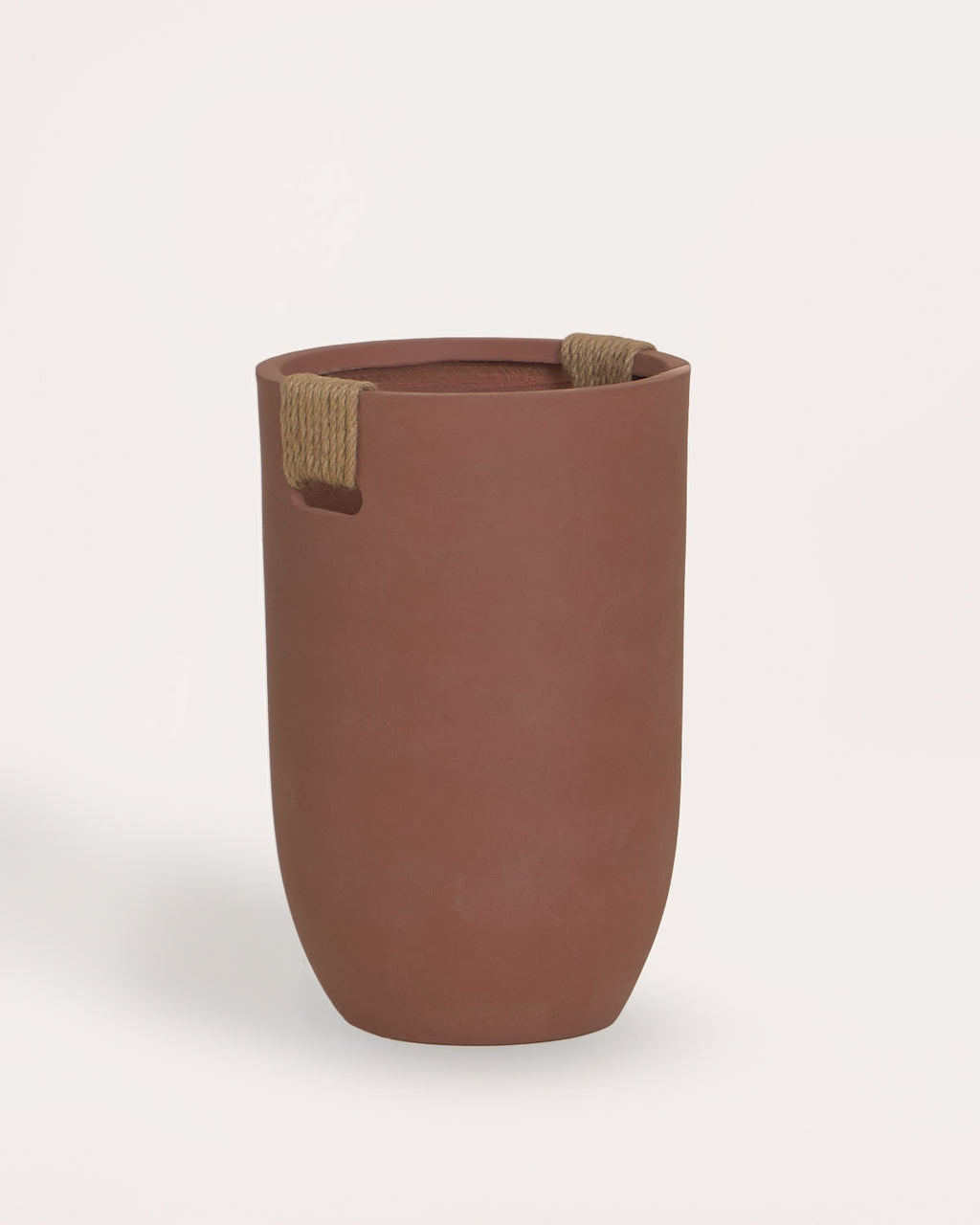 Fitonia high round cement plant pot