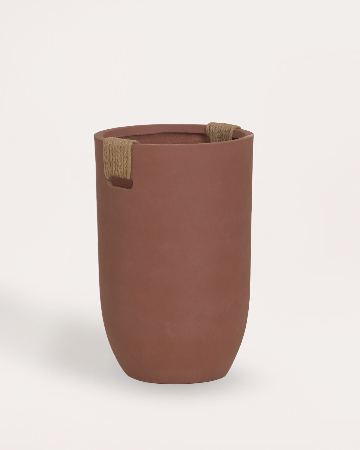 Fitonia high round cement plant pot
