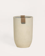 Fitonia high round cement plant pot