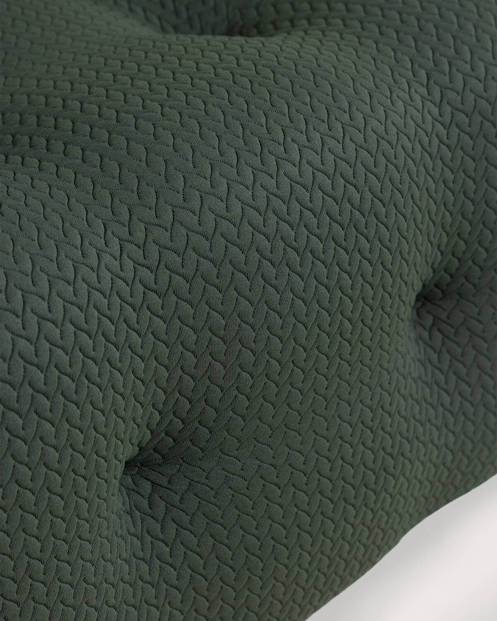 Vacuum fabric pouf module for Nahual modular sofa