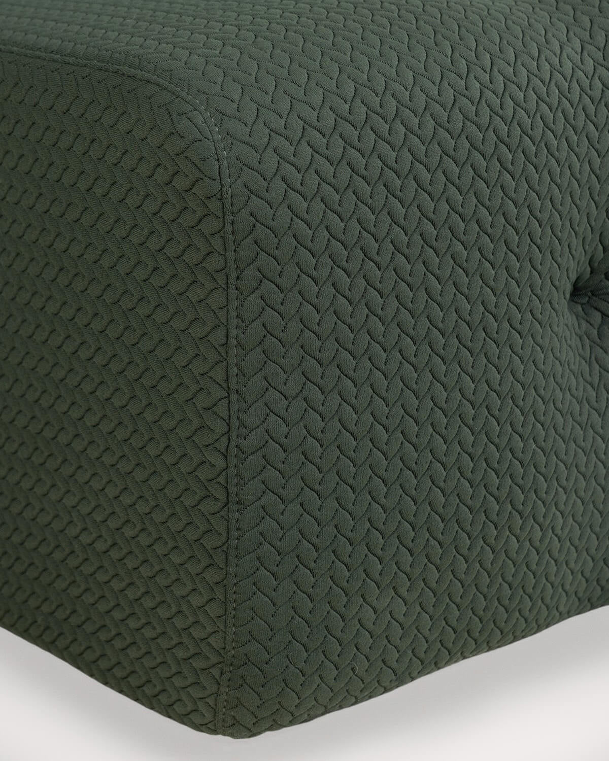 Vacuum fabric pouf module for Nahual modular sofa