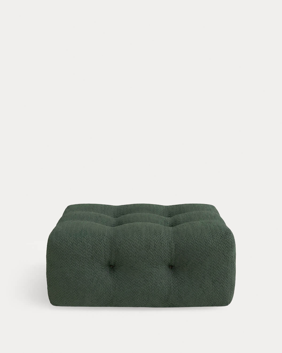 Vacuum fabric pouf module for Nahual modular sofa