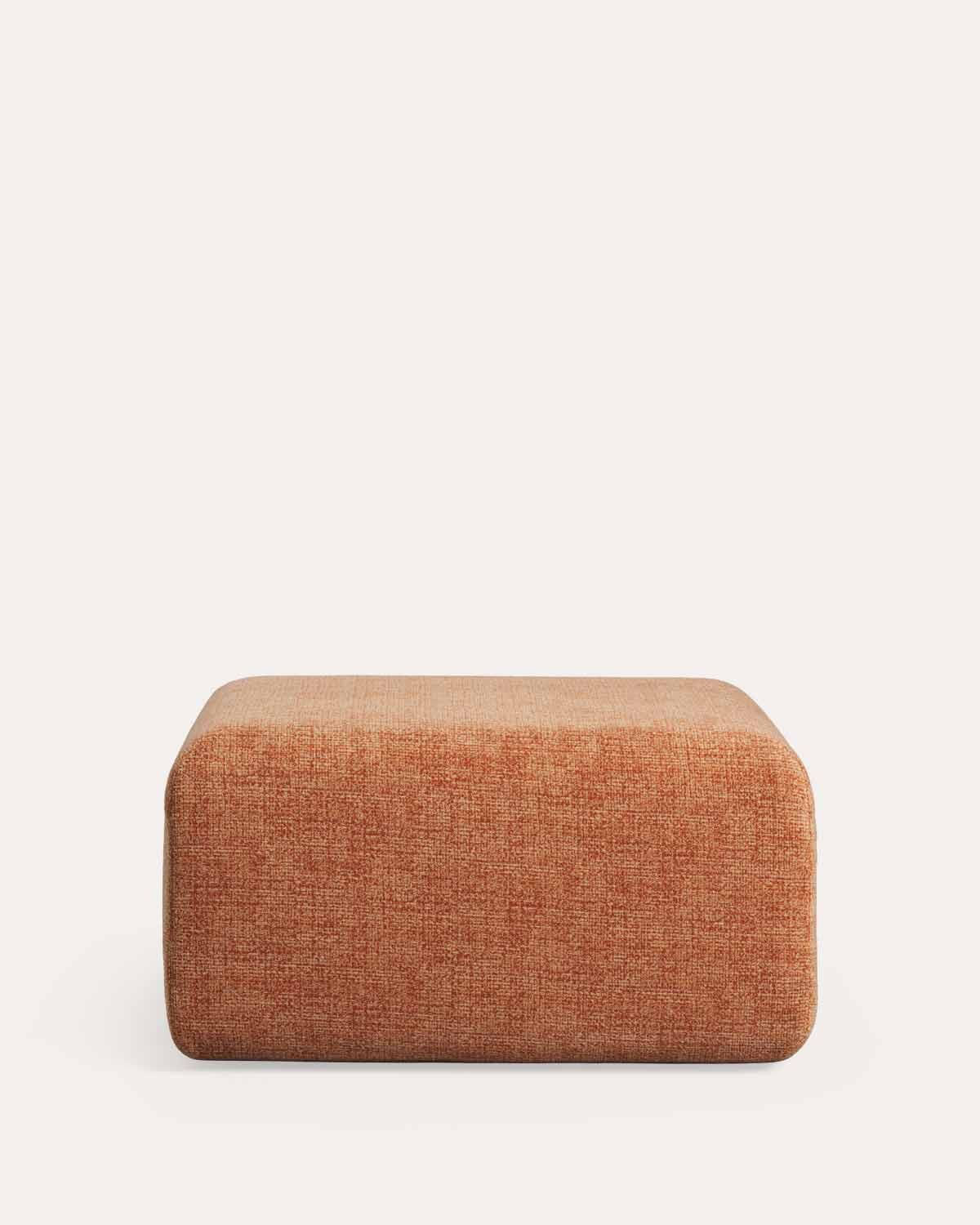 Vacuum fabric pouf module for Rhys modular sofa