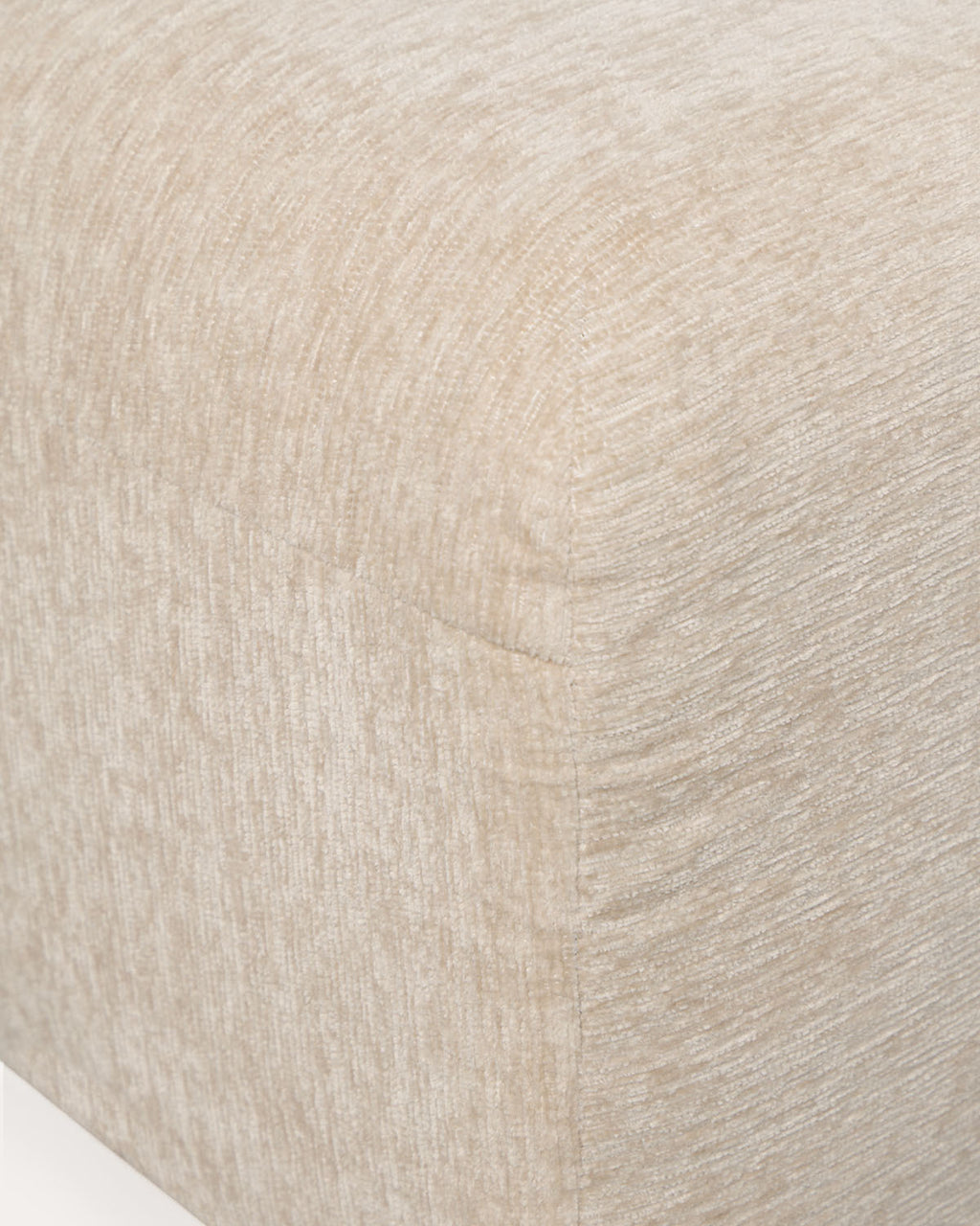Vacuum fabric pouf module for Rhys modular sofa