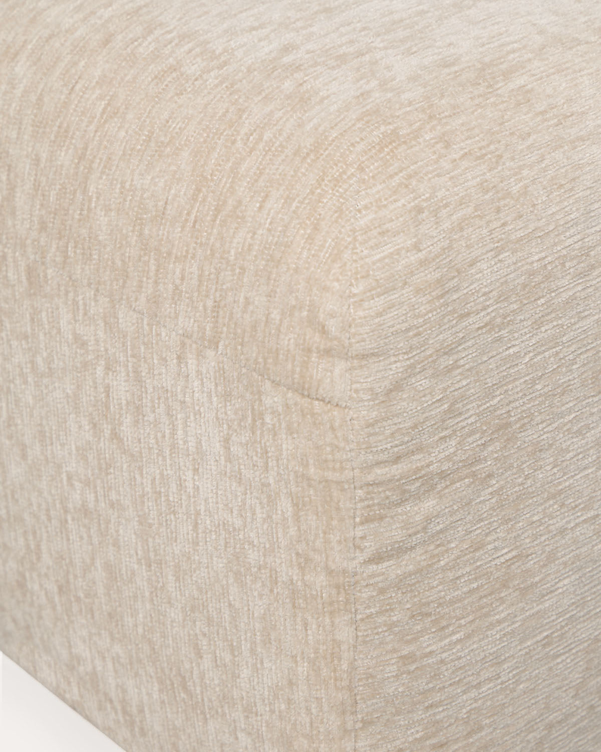 Vacuum fabric pouf module for Rhys modular sofa