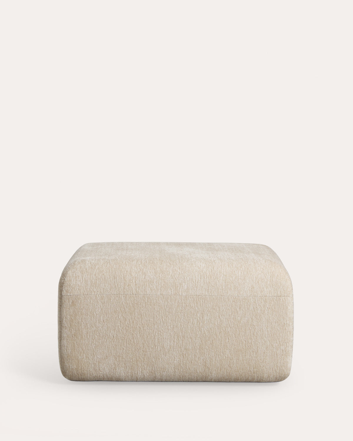 Vacuum fabric pouf module for Rhys modular sofa