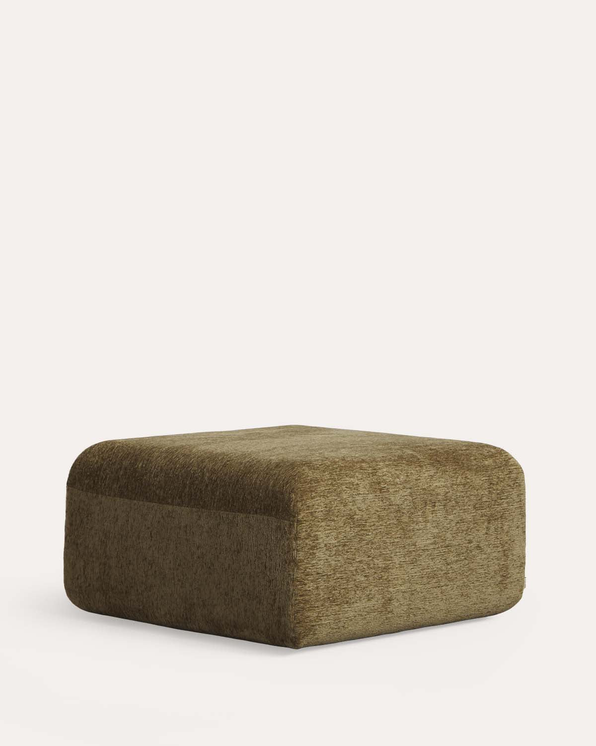 Vacuum fabric pouf module for Rhys modular sofa