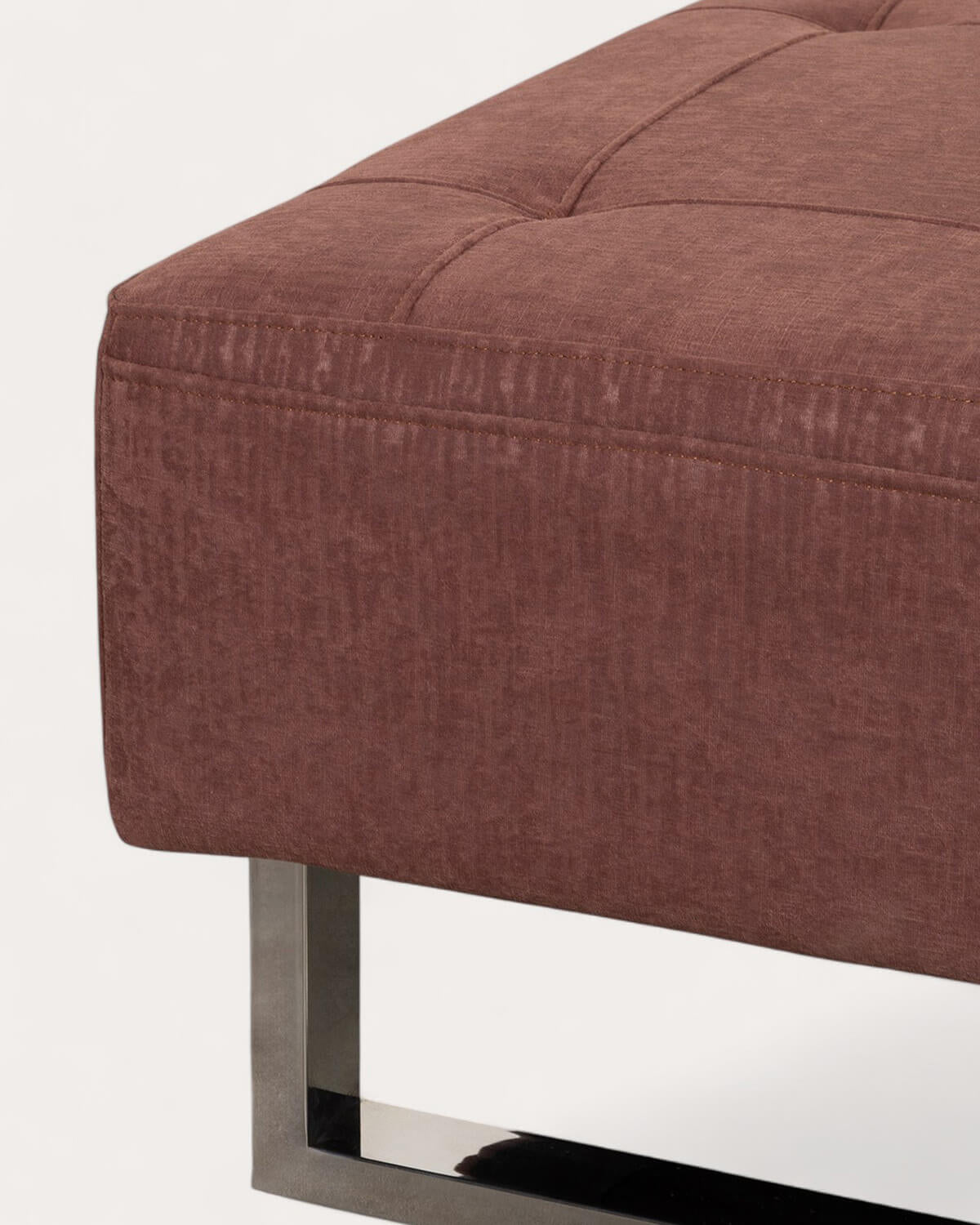 70s fabric footstool