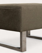 70s fabric footstool