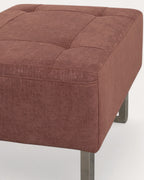 70s fabric footstool