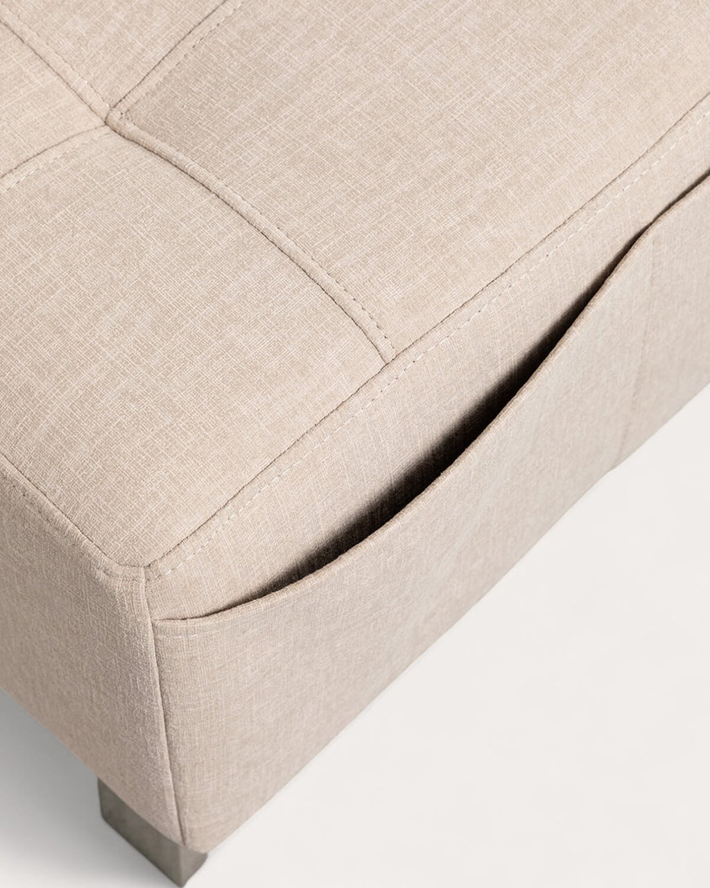 70s fabric footstool