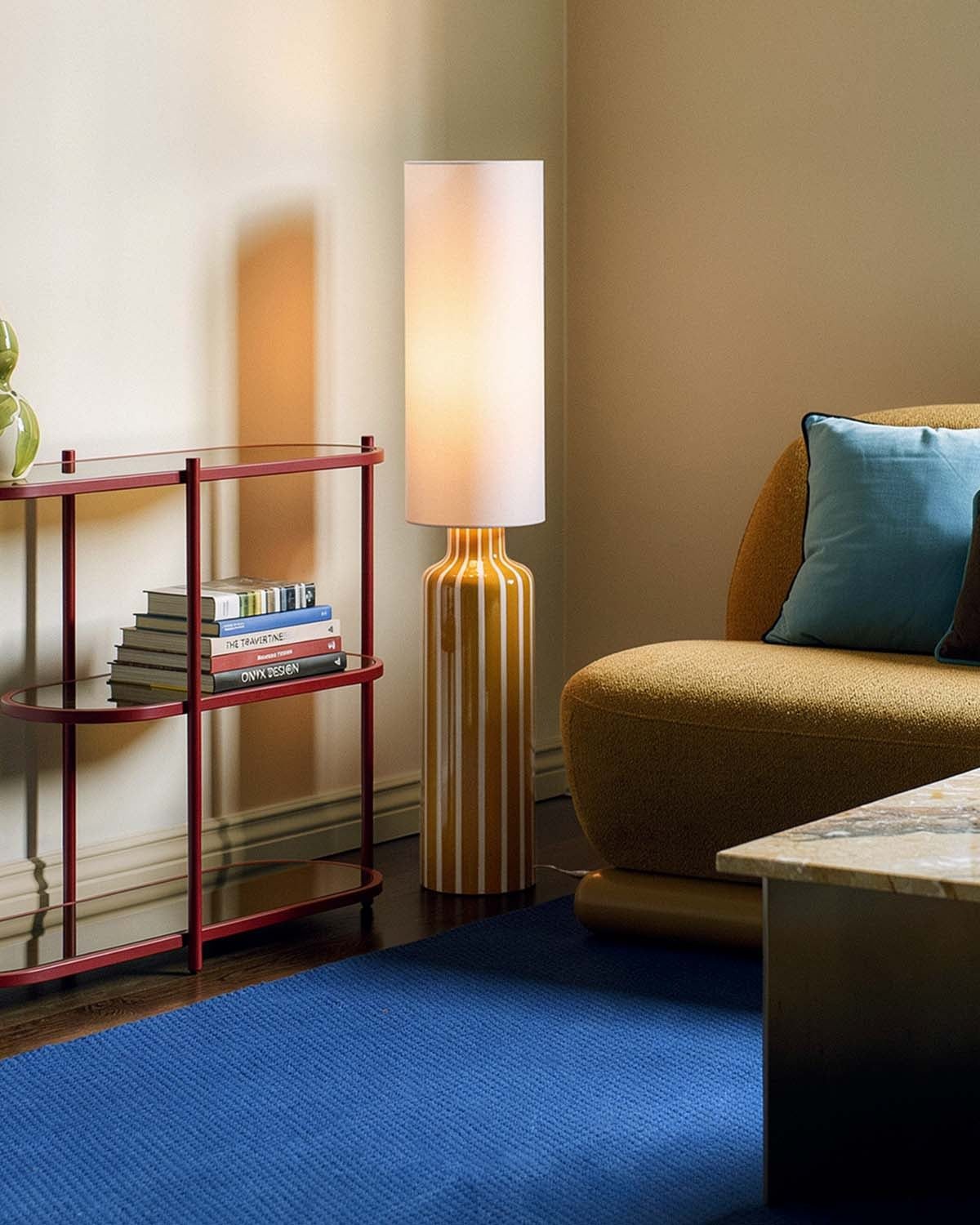 Inhar ceramic floor lamp
