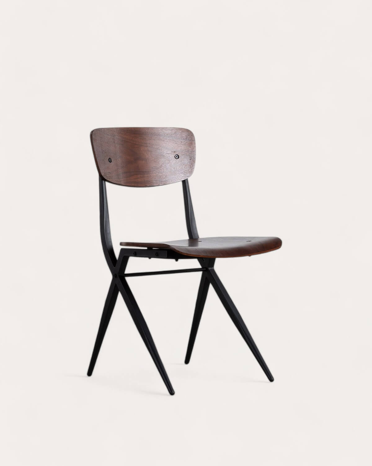 Ticher wood and metal dining chair