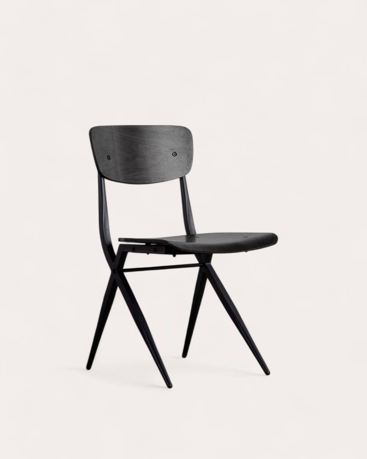 Ticher wood and metal dining chair