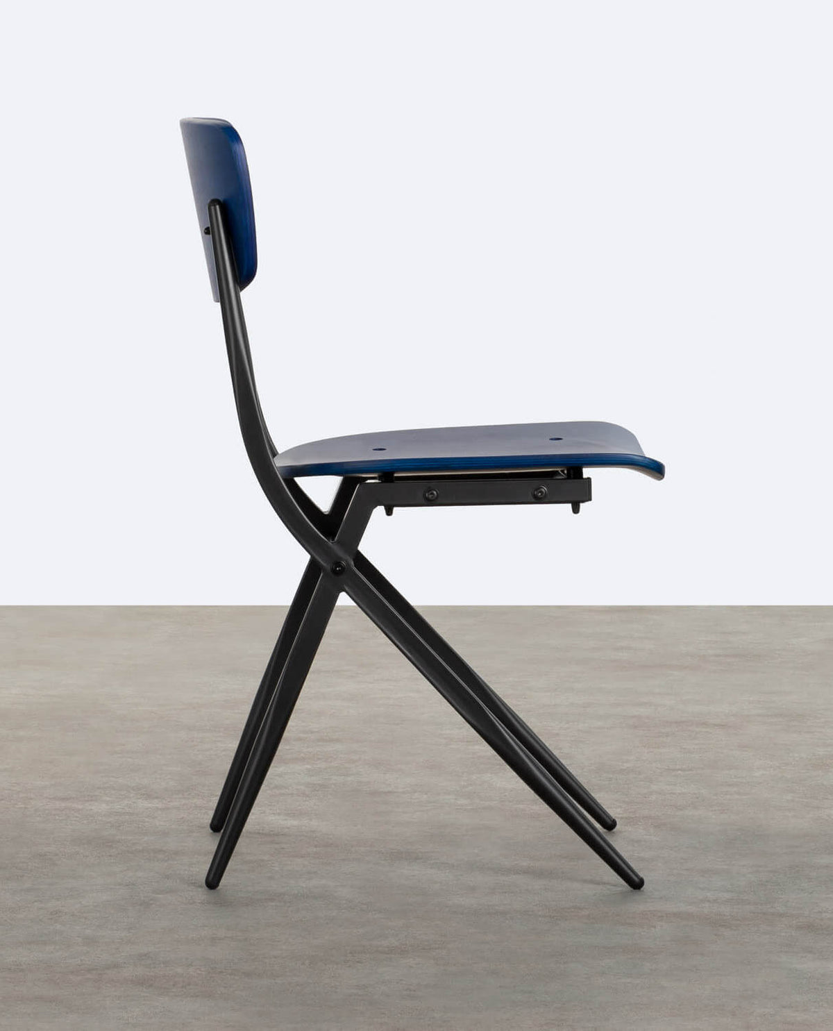 Ticher wood and metal dining chair