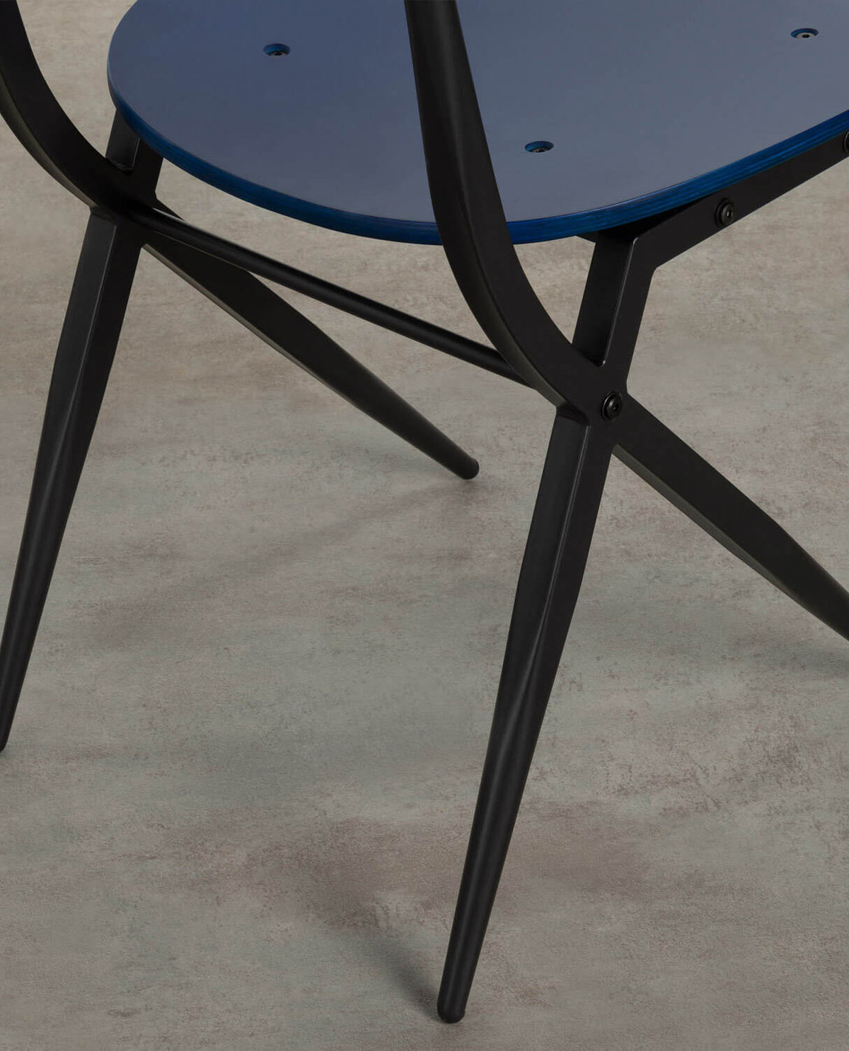 Ticher wood and metal dining chair