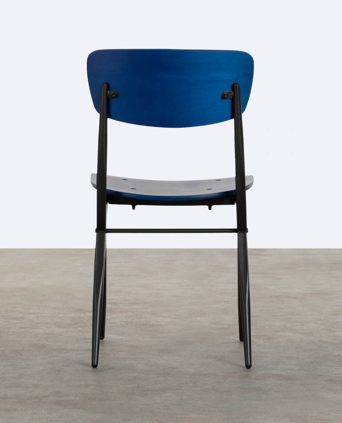 Ticher wood and metal dining chair