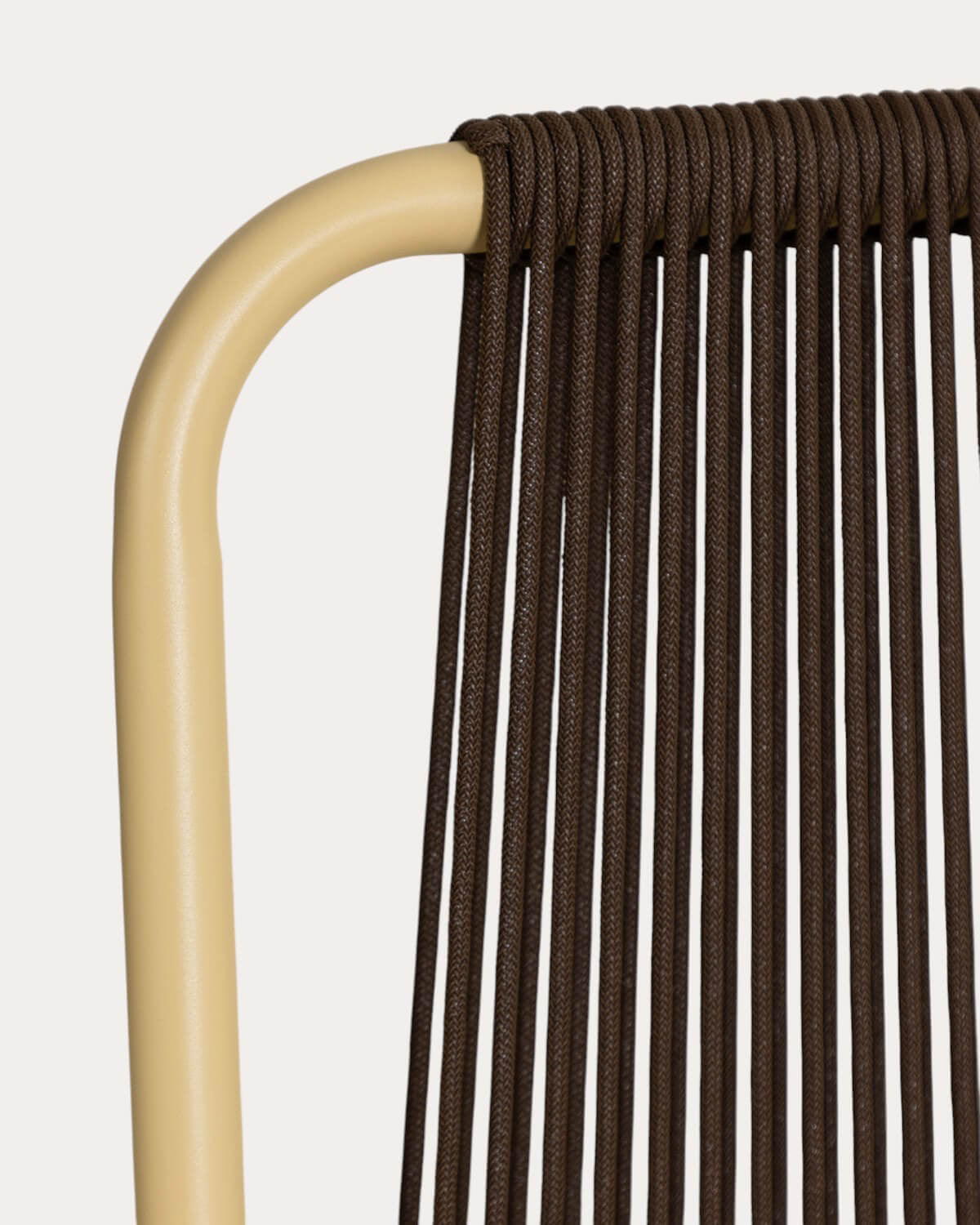 Mayailer Metal Rope Dining Chair with Armrests