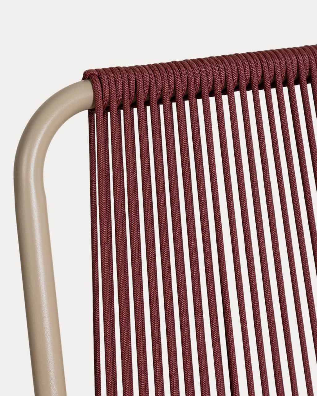Mayailer Metal Rope Dining Chair with Armrests