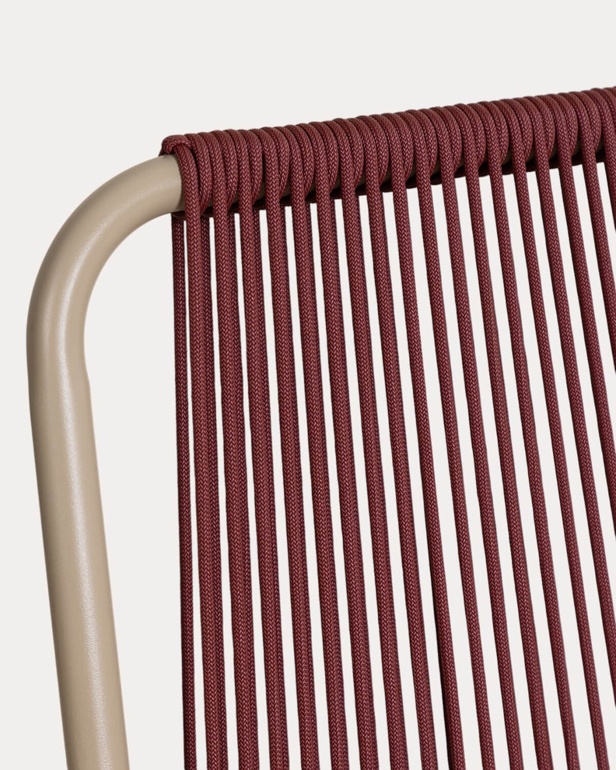 Mayailer Metal Rope Dining Chair with Armrests