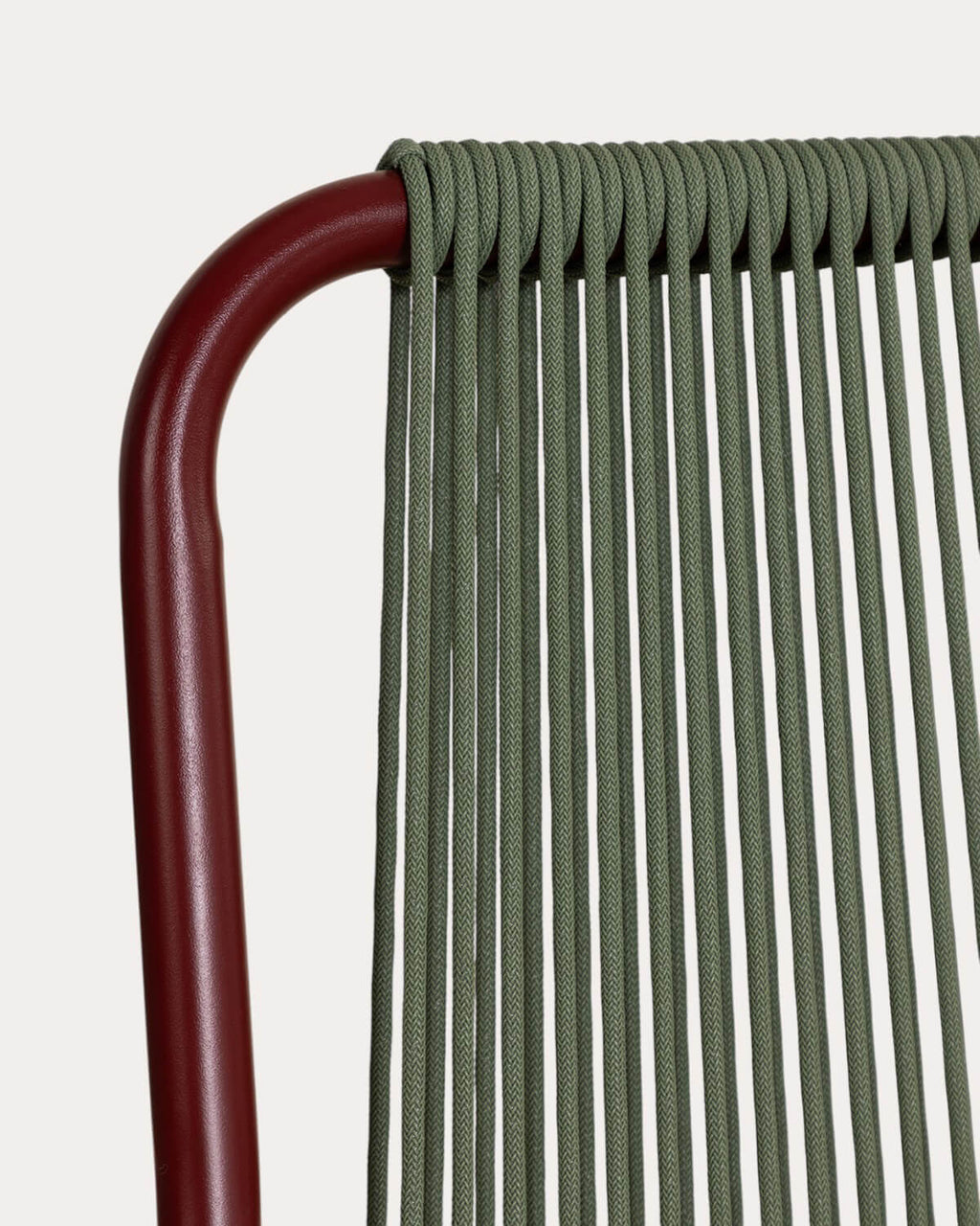 Mayailer Metal Rope Dining Chair with Armrests