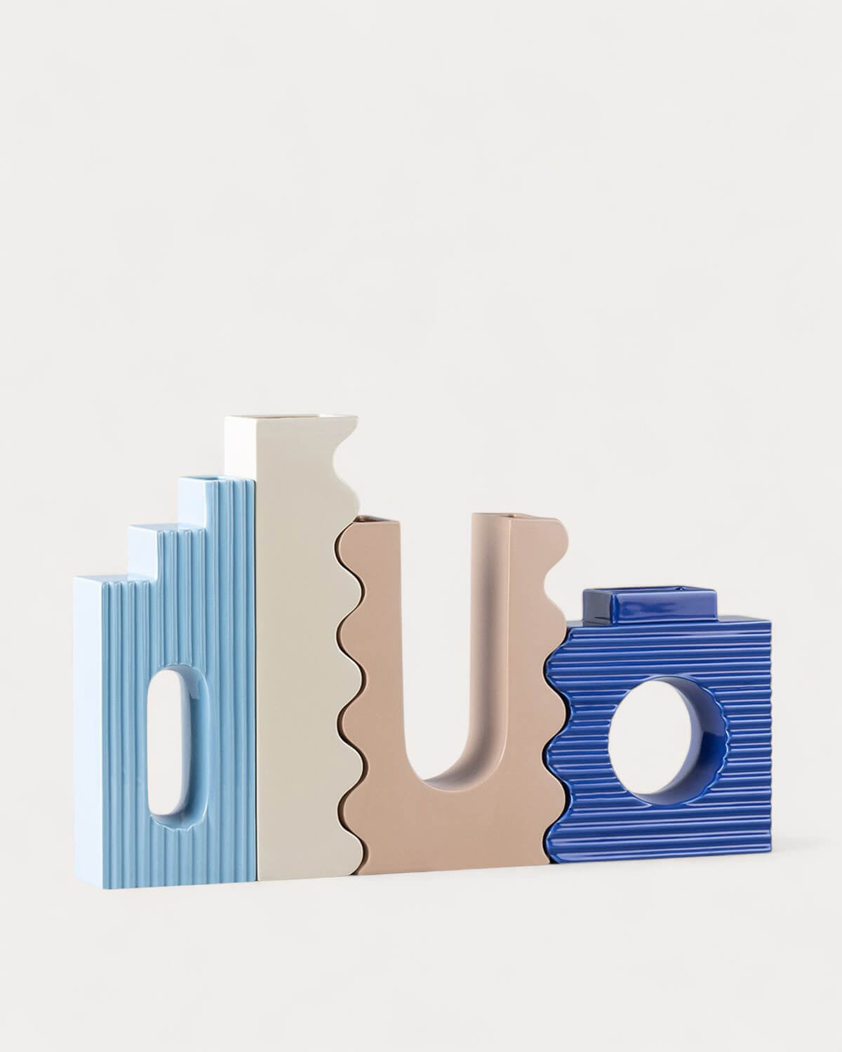 Set of 4 Mixie design vases