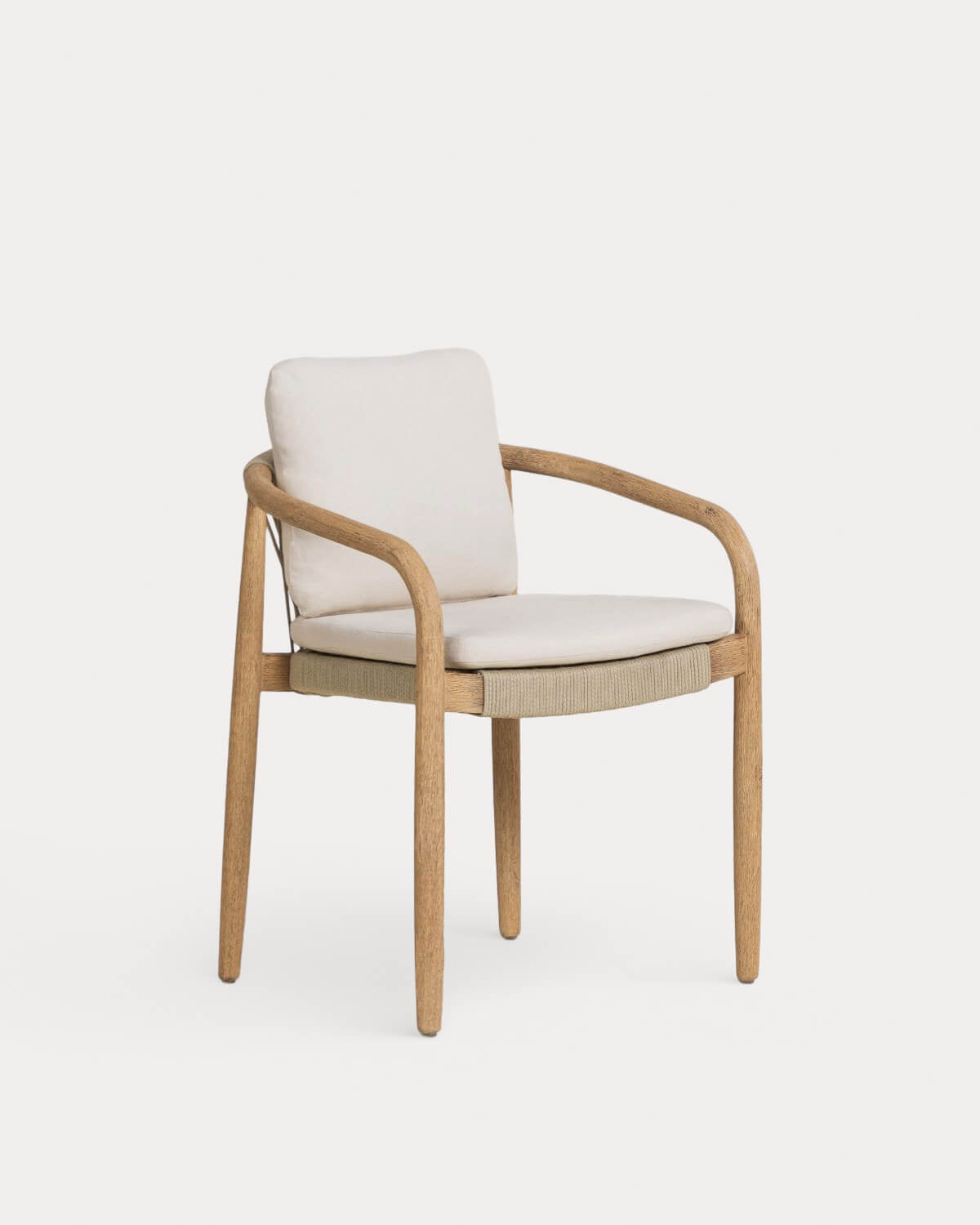 Acacia wood outdoor chair with Loli cushion