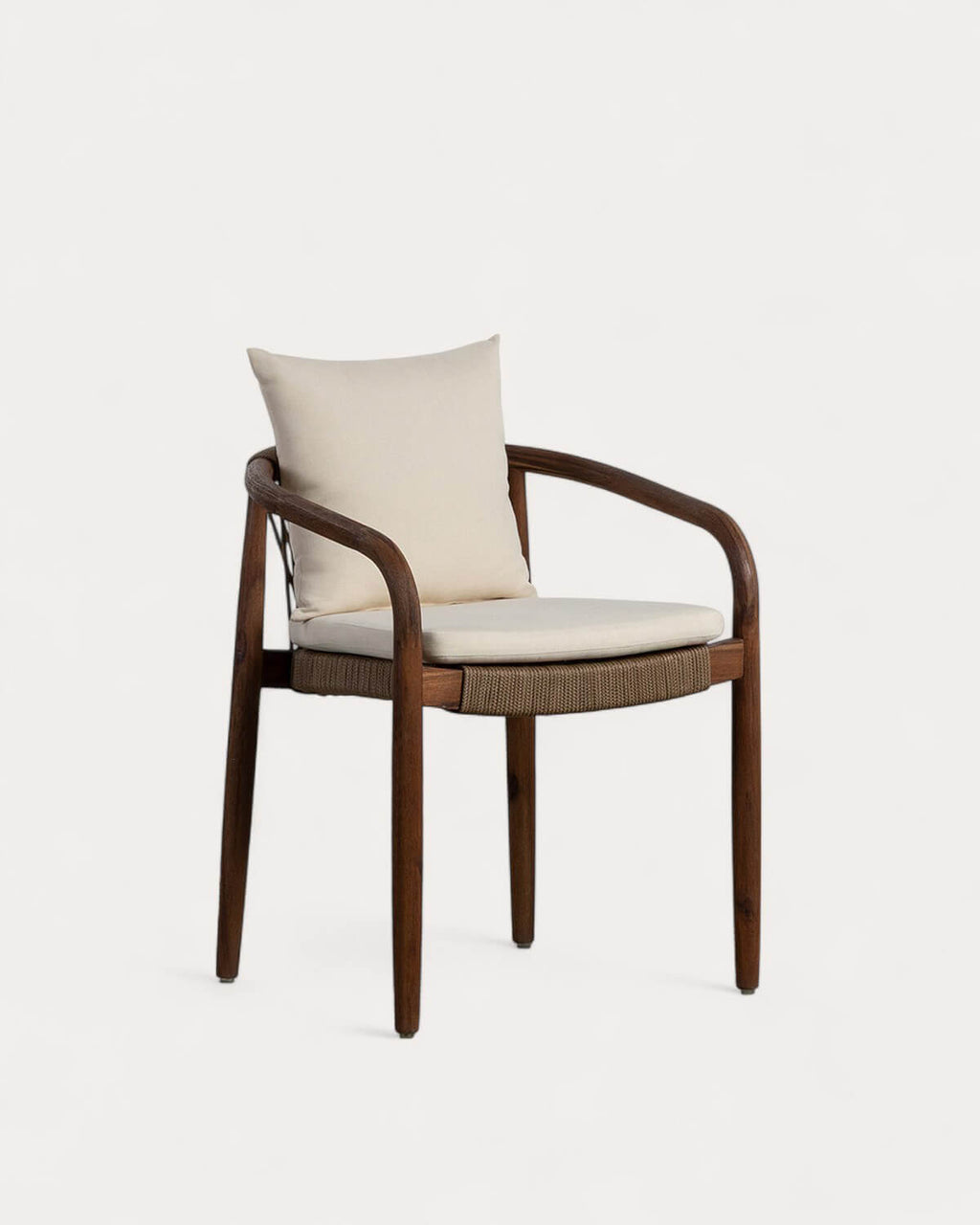 Acacia wood outdoor chair with Loli cushion
