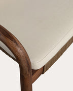 Acacia wood outdoor chair with Loli cushion