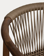 Acacia wood outdoor chair with Loli cushion