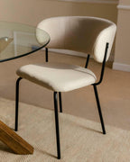 Bonse Fabric and Metal Dining Chair