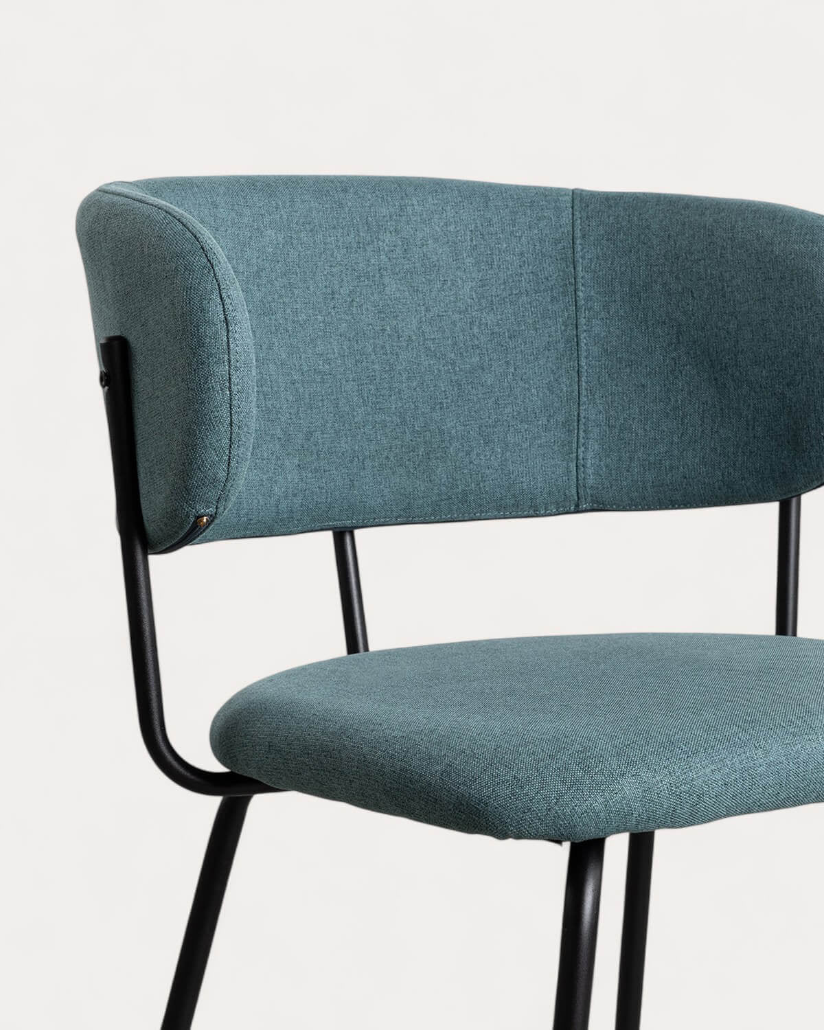 Bonse Fabric and Metal Dining Chair