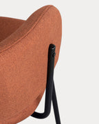 Bonse Fabric and Metal Dining Chair