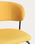 Bonse Fabric and Metal Dining Chair