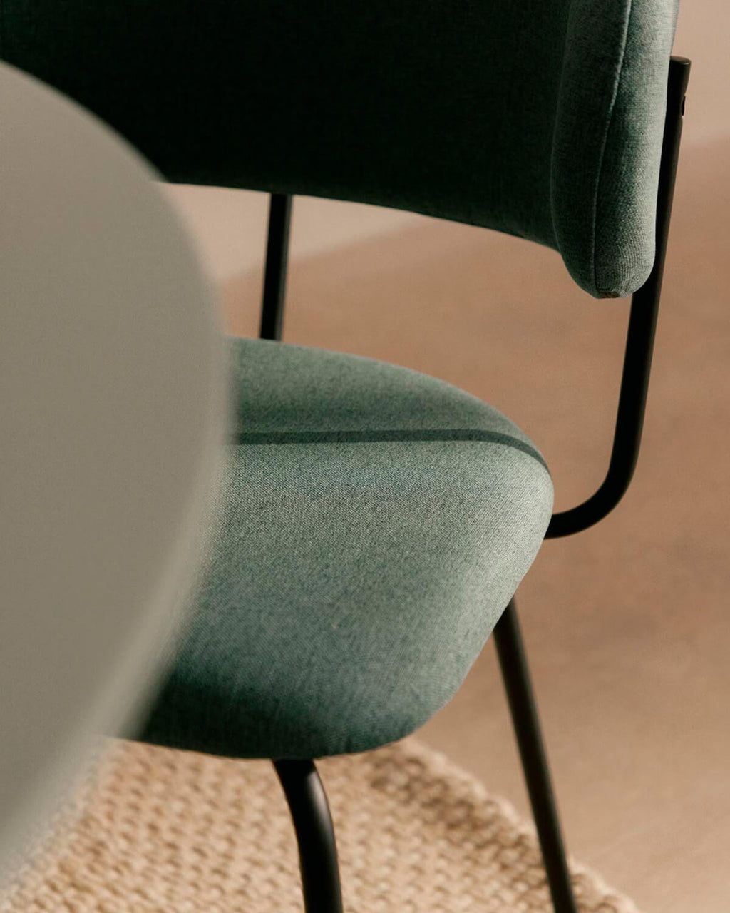 Bonse Fabric and Metal Dining Chair