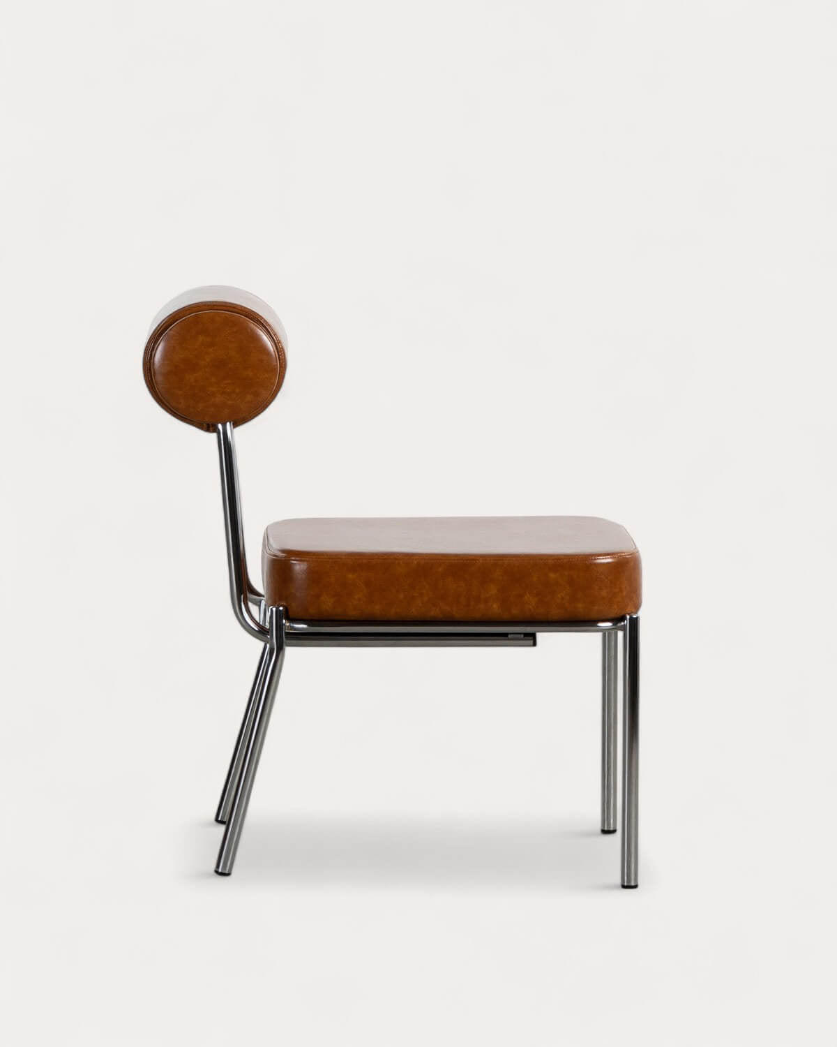 Elin Faux Leather and Metal Dining Chair