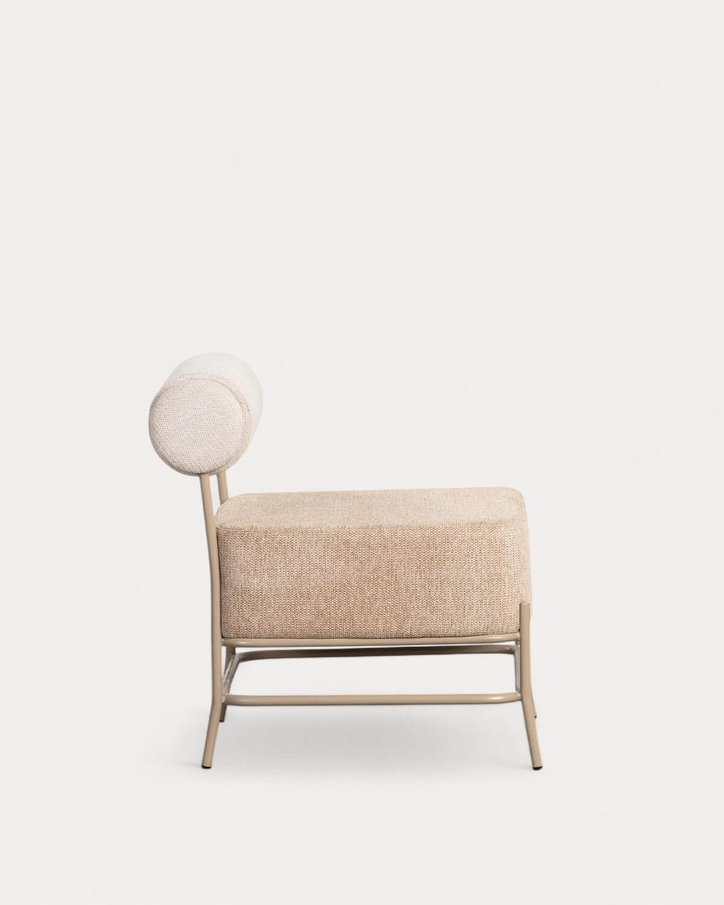 Elin Soft fabric and metal armchair
