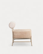 Elin Soft fabric and metal armchair