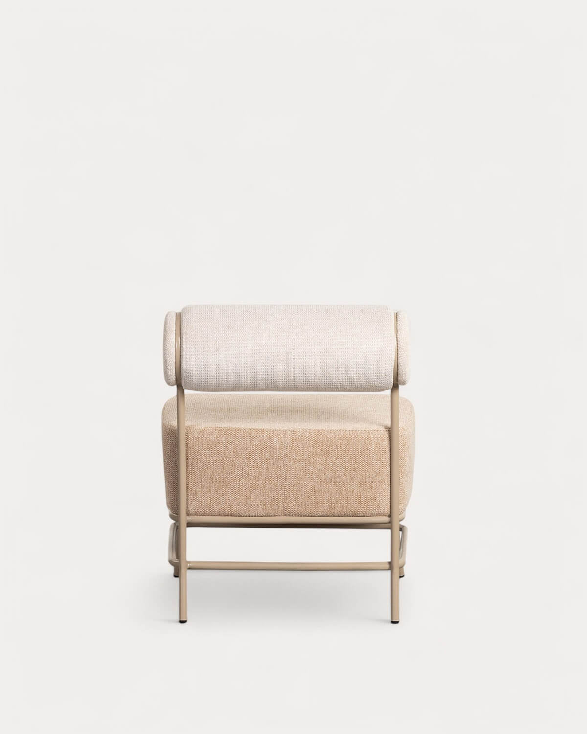 Elin Soft fabric and metal armchair